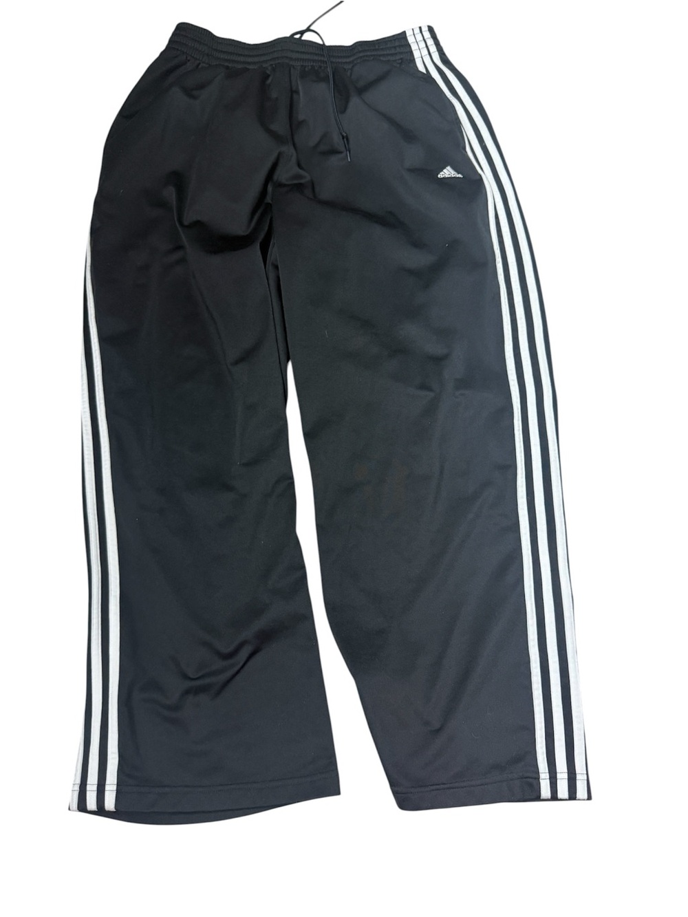 Adidas track pants Black three stripe sweatpants joggers